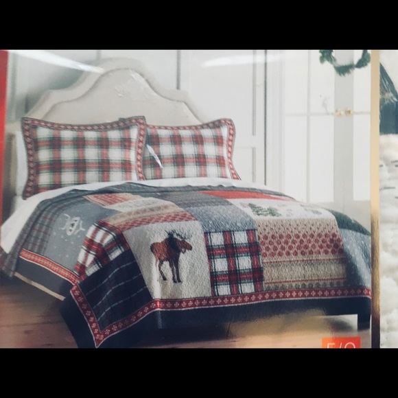 NW ST NICHOLS HOLIDAY LANE JOY FULL/QUEEN QUILT - Picture 2 of 8